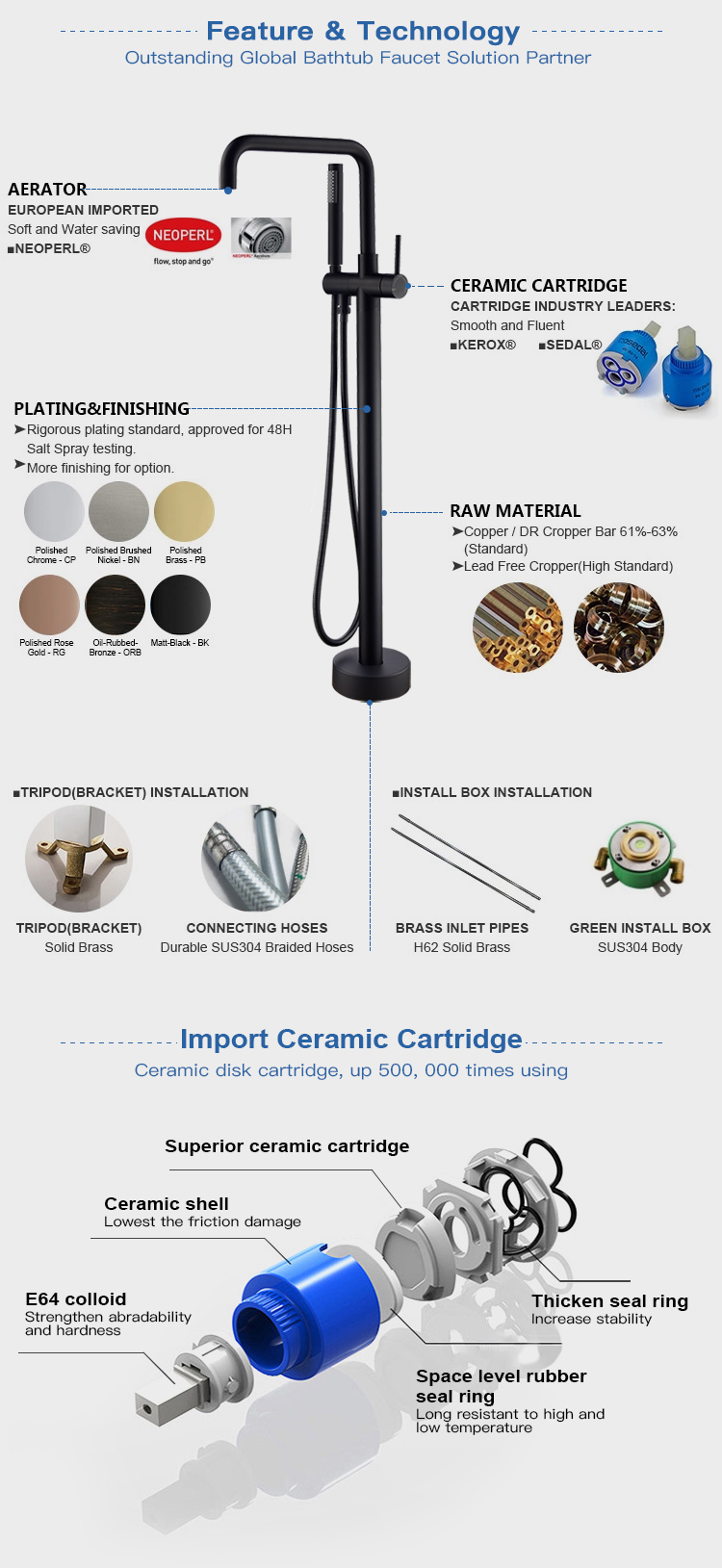 American Standard Upc Faucet Brimix Standing Shower Mixer Bathtub Spouts With Diverter Brass Floor Mounted Bath Tap
