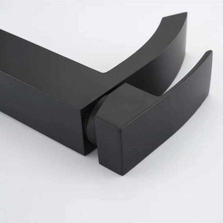 Bathroom Deck Mount matte black faucet