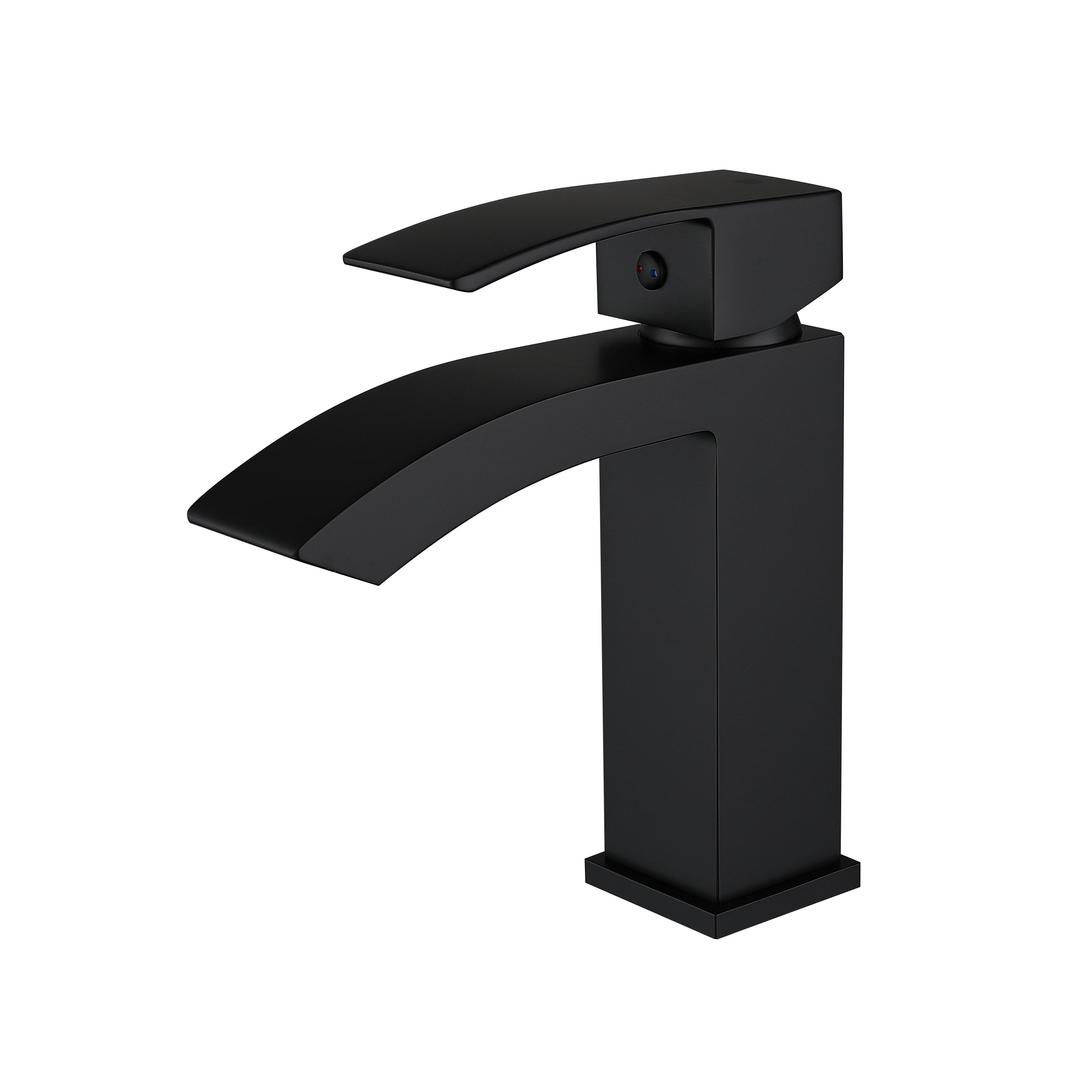 Bathroom Deck Mount Single Hole Matt Black Washbasin Water Tap Basin Faucet Torneira Preta