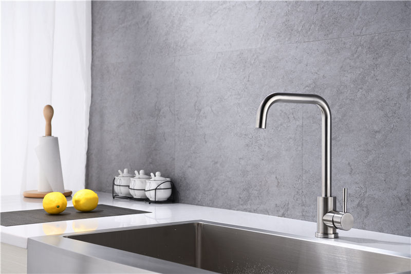 Sus 304 Single Lever Hot And Cold Mixer Tap Sink Kitchen Faucet Torneira Inox