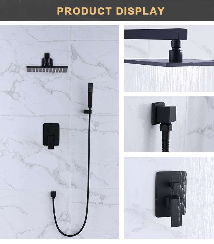 Black Shower Set System