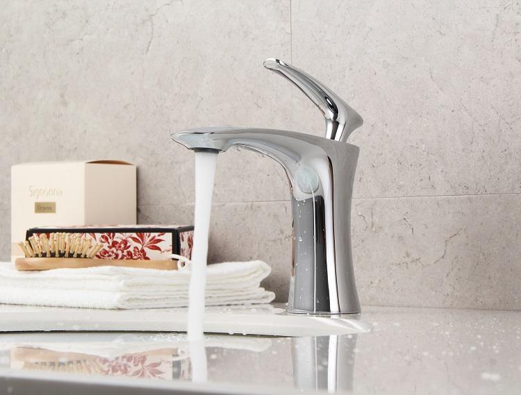 Professional factory taps and mixers wash mixer tap basin faucet curved sanitary on sale