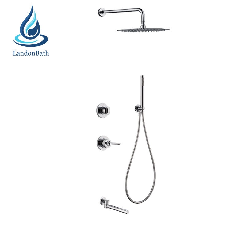 China High Quality Bath Shower Mixer Tap Set With Handle System Tub Spout Faucet Performance Taps Brass Sanitary Ware