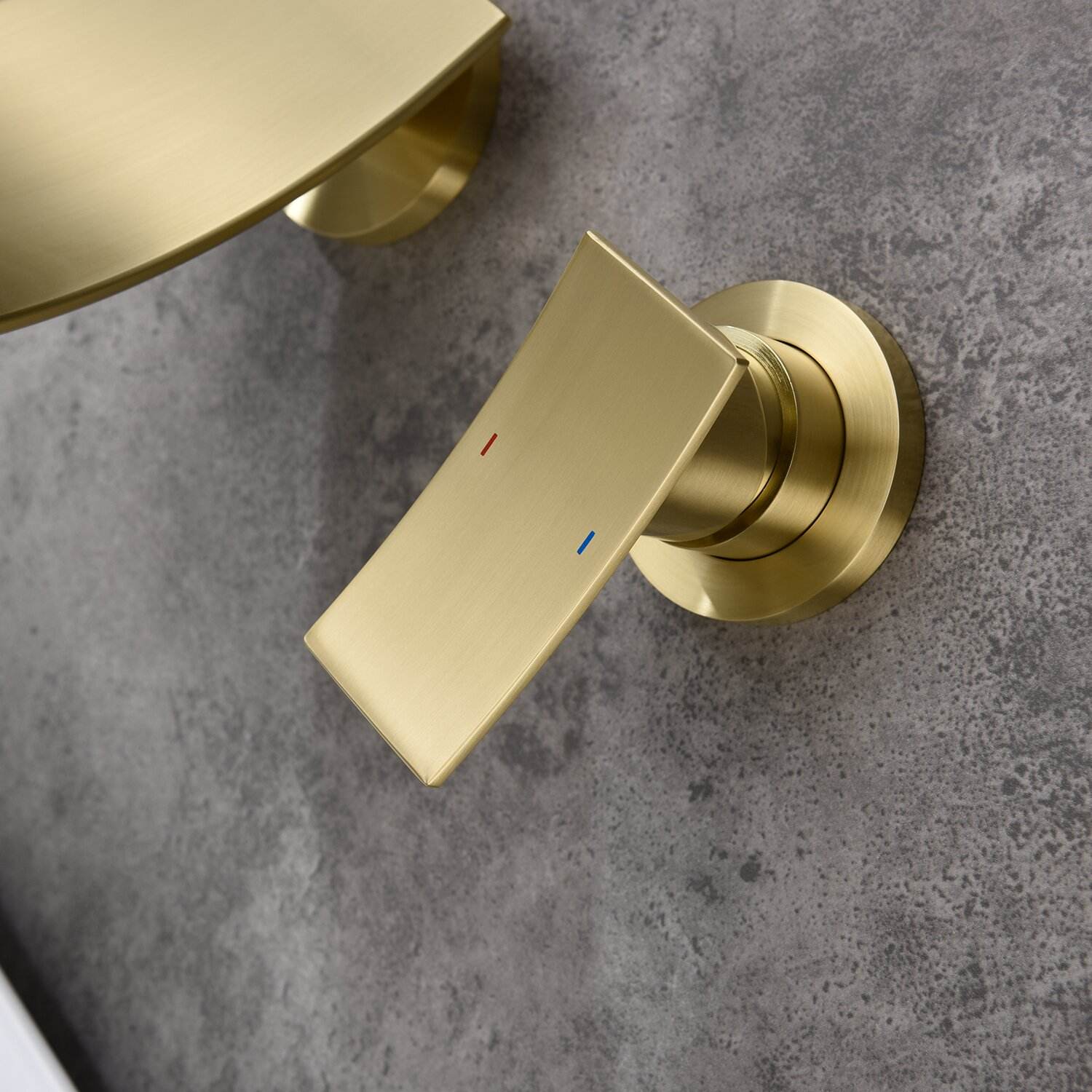 In Wall Mounted Concealed Basin Faucet