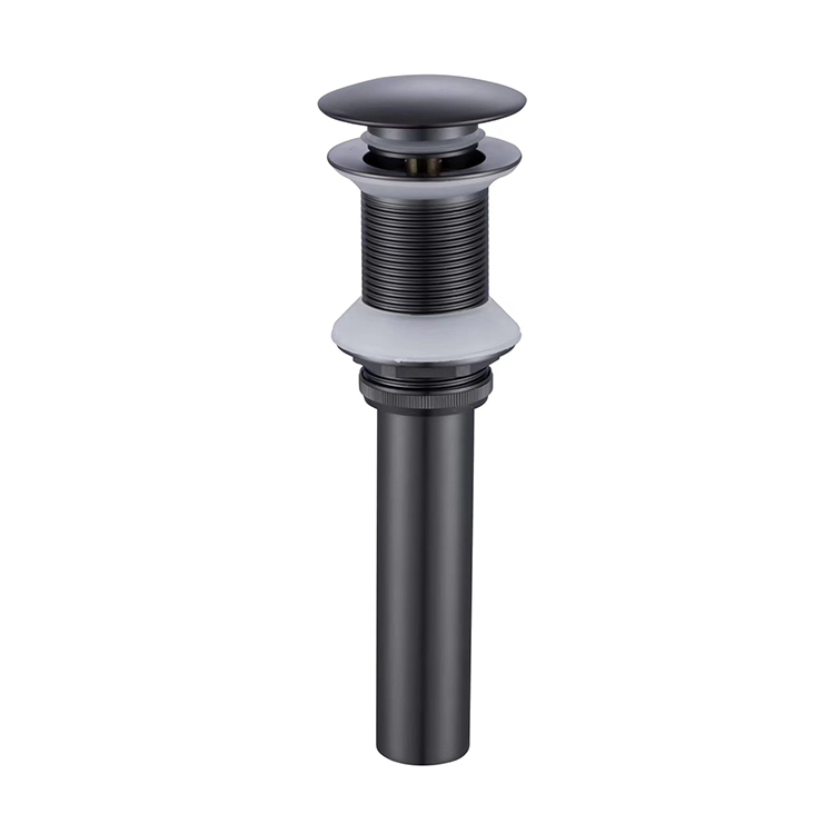 High Quality bathroom pop up drain click clack matte black sink stopper