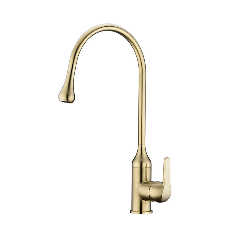 Brushed Gold Kitchen Faucet Tap Kitchen Sink Faucet