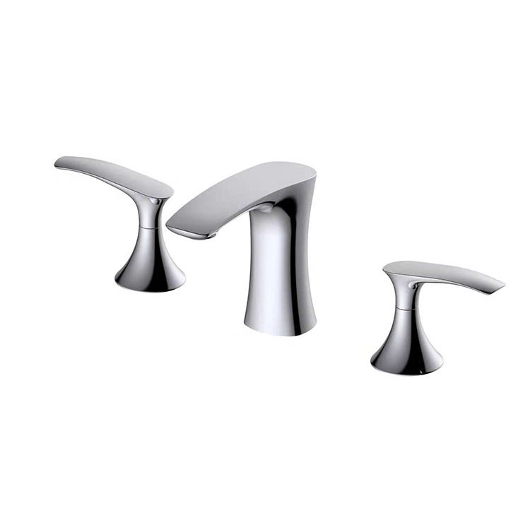 Bathroom 3 Holes cUPC Brass Deck Mounted Basin Tap