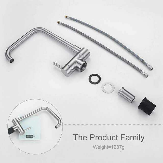 Movable Long Neck Kitchen Faucet Kitchen Wash Basin Sink Tap Foldable Water Tap