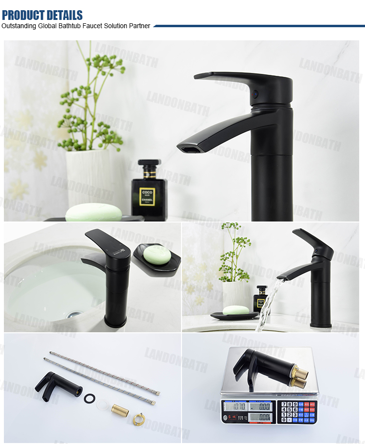 High Quality Lead-free Brass cUPC CE Certified Single Handle Basin Vanity Bathroom Water Tap