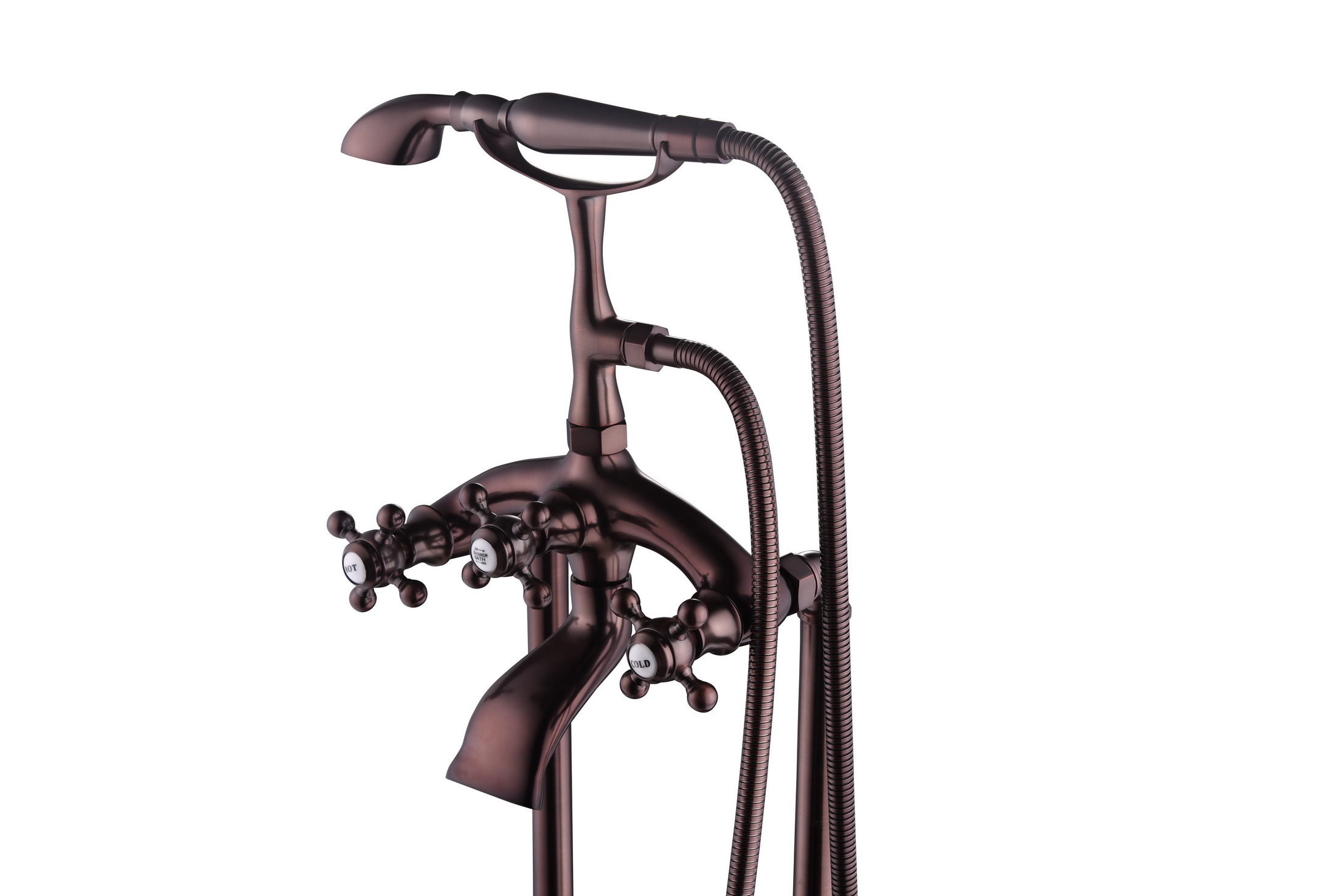 High Brass Quality Simple Design DeckMount Roman Thermostatic Bathtub