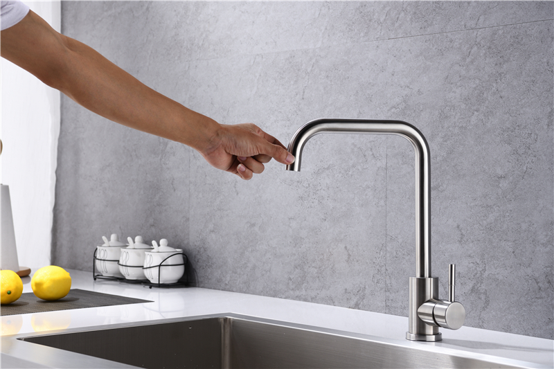 Sus 304 Single Lever Hot And Cold Mixer Tap Sink Kitchen Faucet Torneira Inox