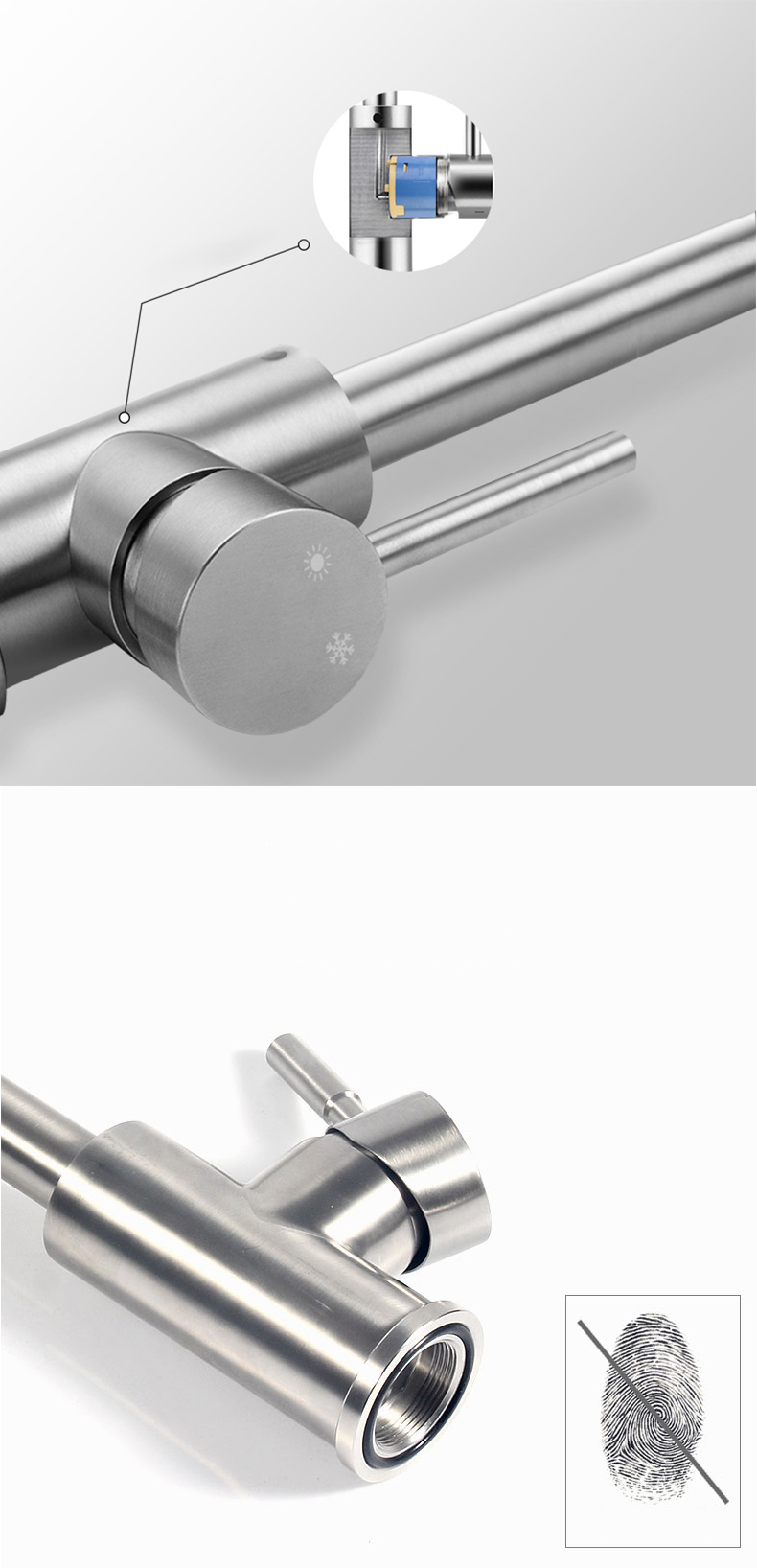 Modern Style Single Hole Bathroom Sinks Faucets Deck Mounted Handle Kitchen Sink Faucet Commercial Mixer Water Tap Best Selling