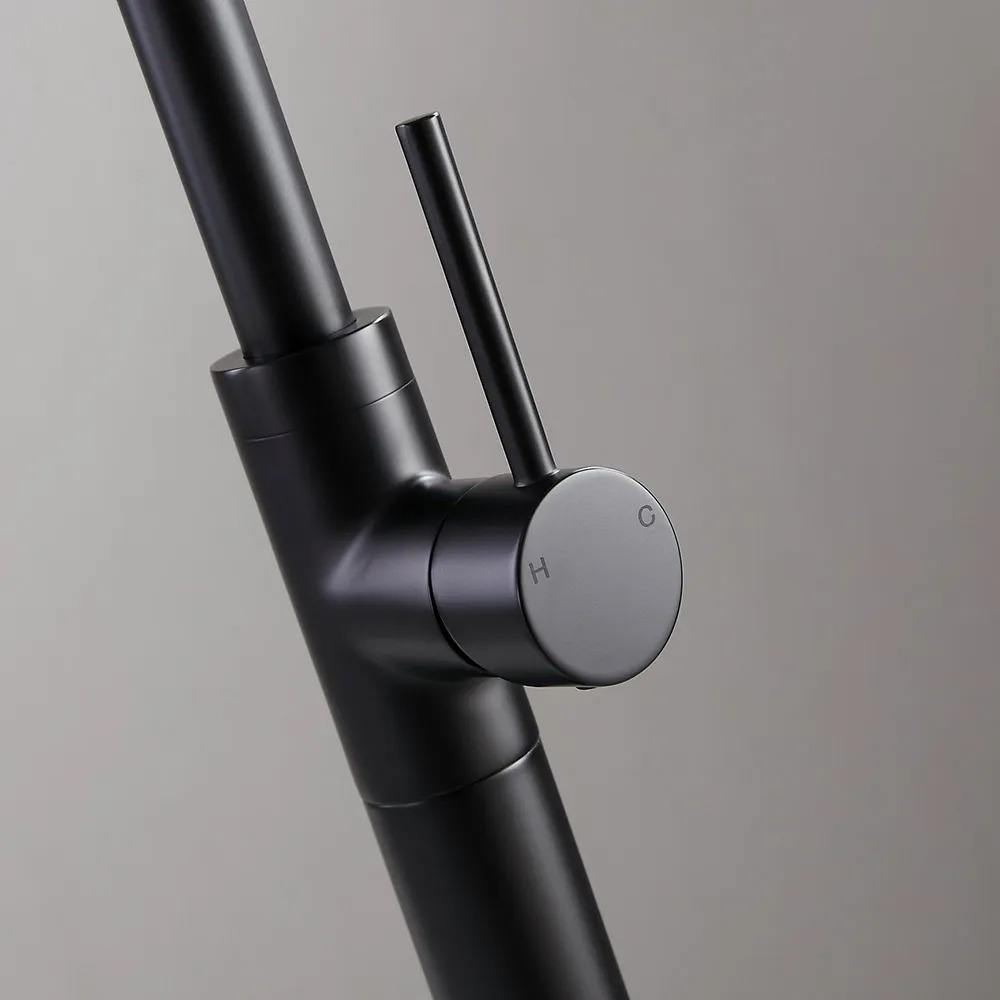 Matte Black Free Standing Bathtub Faucet