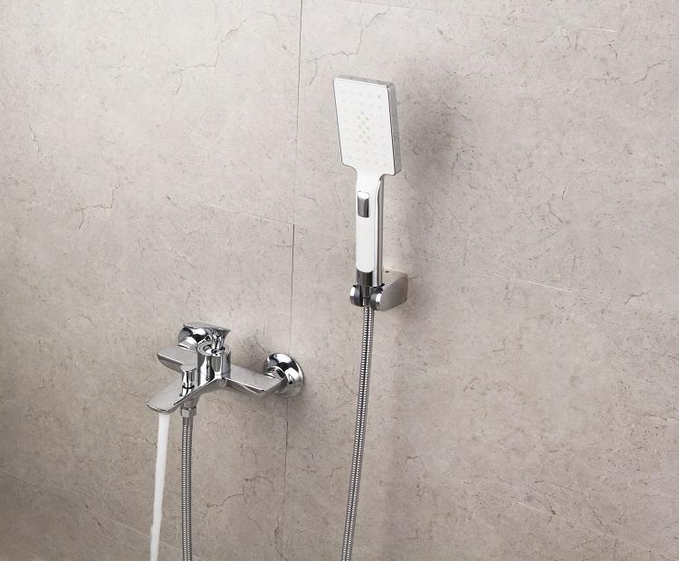 Commercial Wall Mounted Single Handle Shower Mixer Taps With Handheld Shower