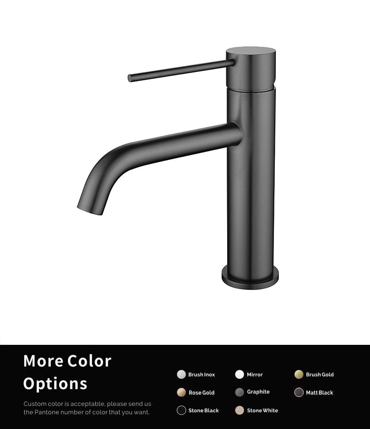 Modern Deck Mount Single Handle Wash Hand Brass Basin Taps Italian