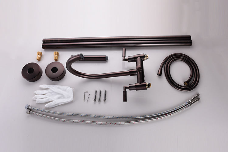 New style new dual handle bronze color mixer bathtub faucet with good quality