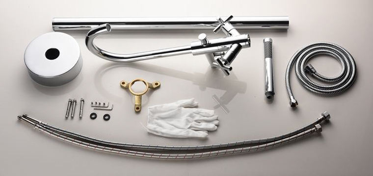 tub floor faucet