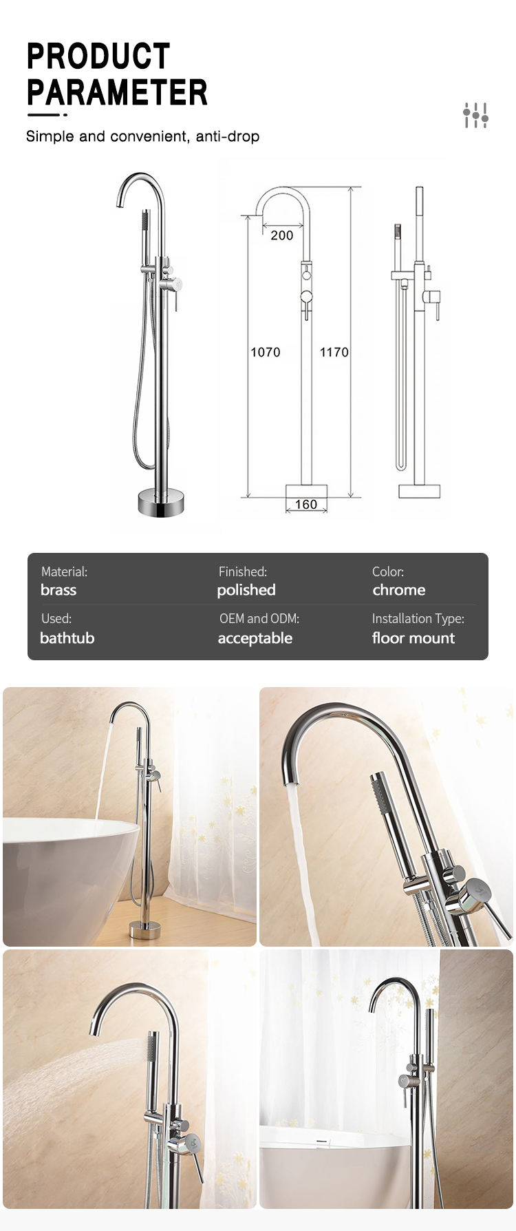 Bathtub Faucet Parts