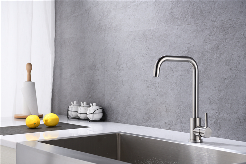Sus 304 Single Lever Hot And Cold Mixer Tap Sink Kitchen Faucet Torneira Inox