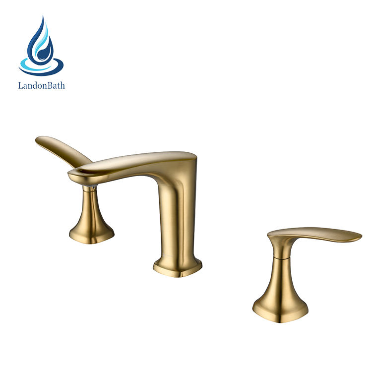 Two-Handle Deck Mounted Modern Roman Tub Faucet
