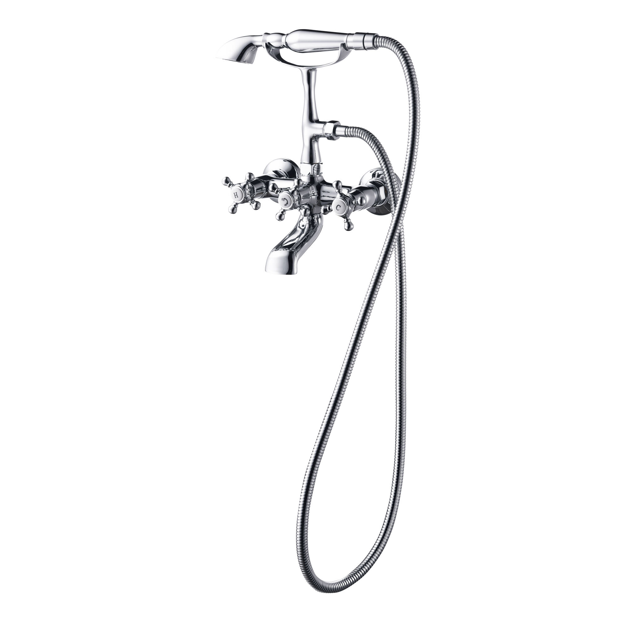 China Manufactory Wall Mounted Shower Faucet Mixer Set Wall Faucet For Free Standing Tubs