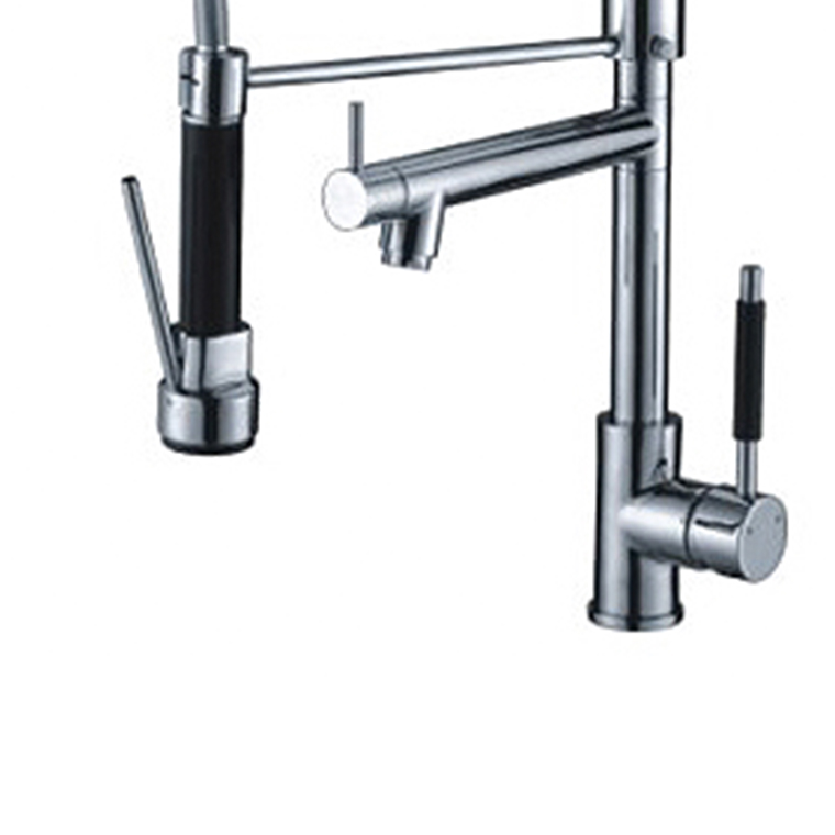 Hot Sale Brass Kitchen Faucet Pull Out With 2 Head Spray Hot Sale Products