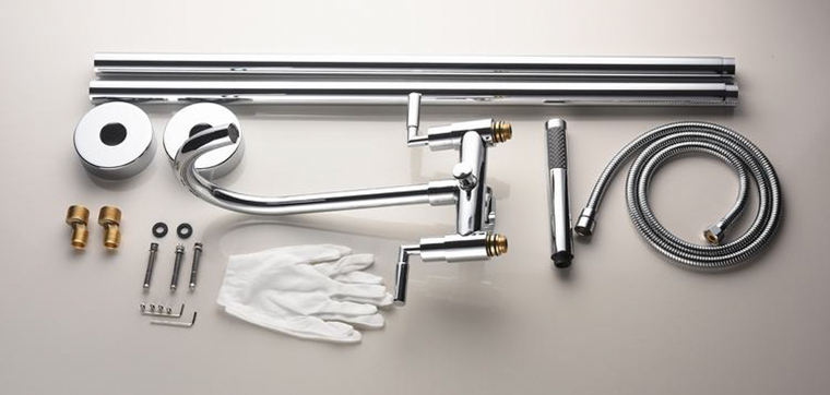wall mount faucet freestanding tub