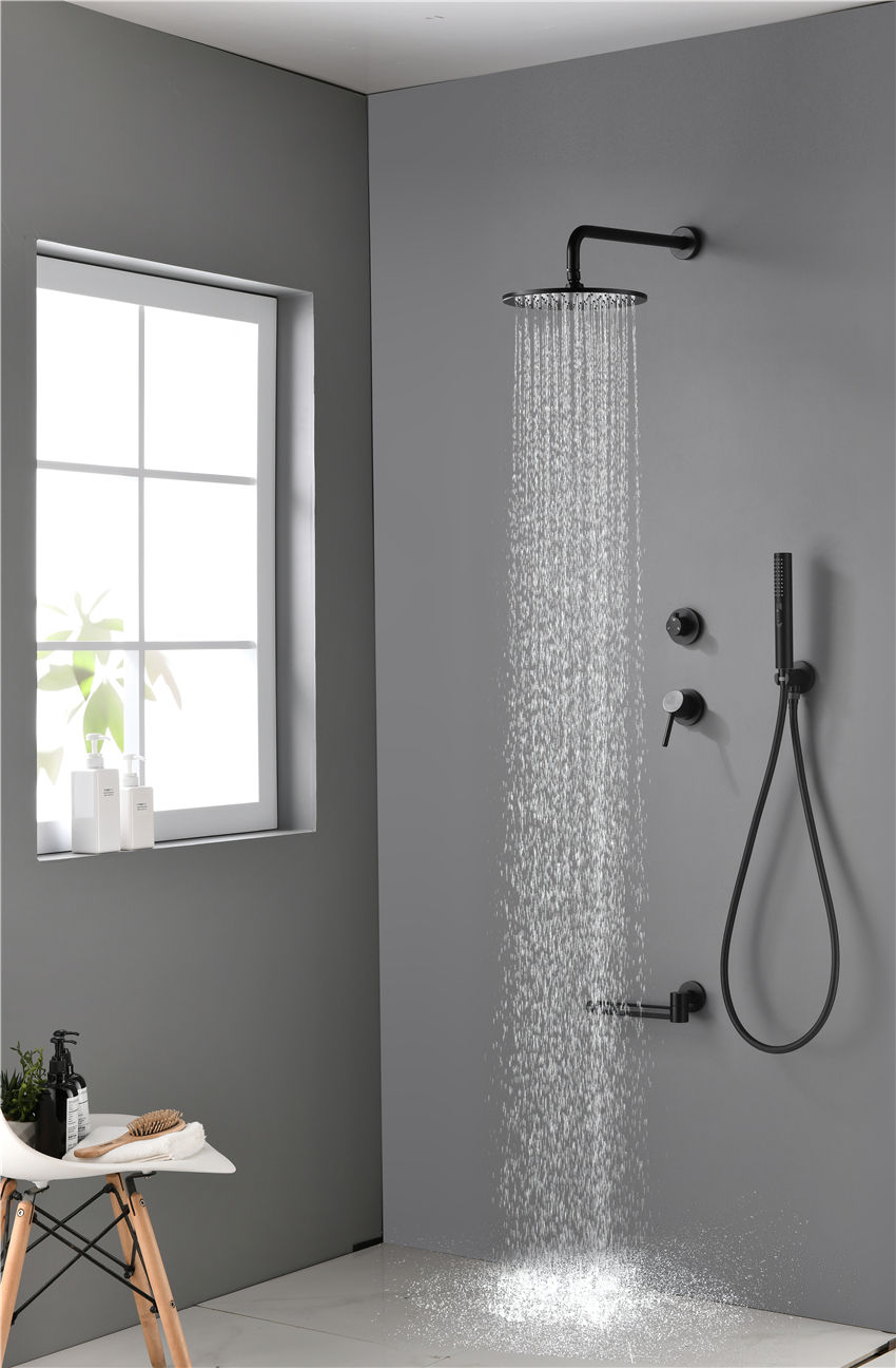 Wholesale Bathroom Concealed Installation Hand Held Rain Shower Head Faucet Complete Set