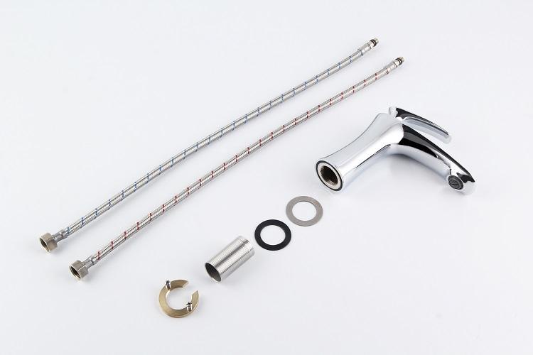 Professional factory taps and mixers wash mixer tap basin faucet curved sanitary on sale