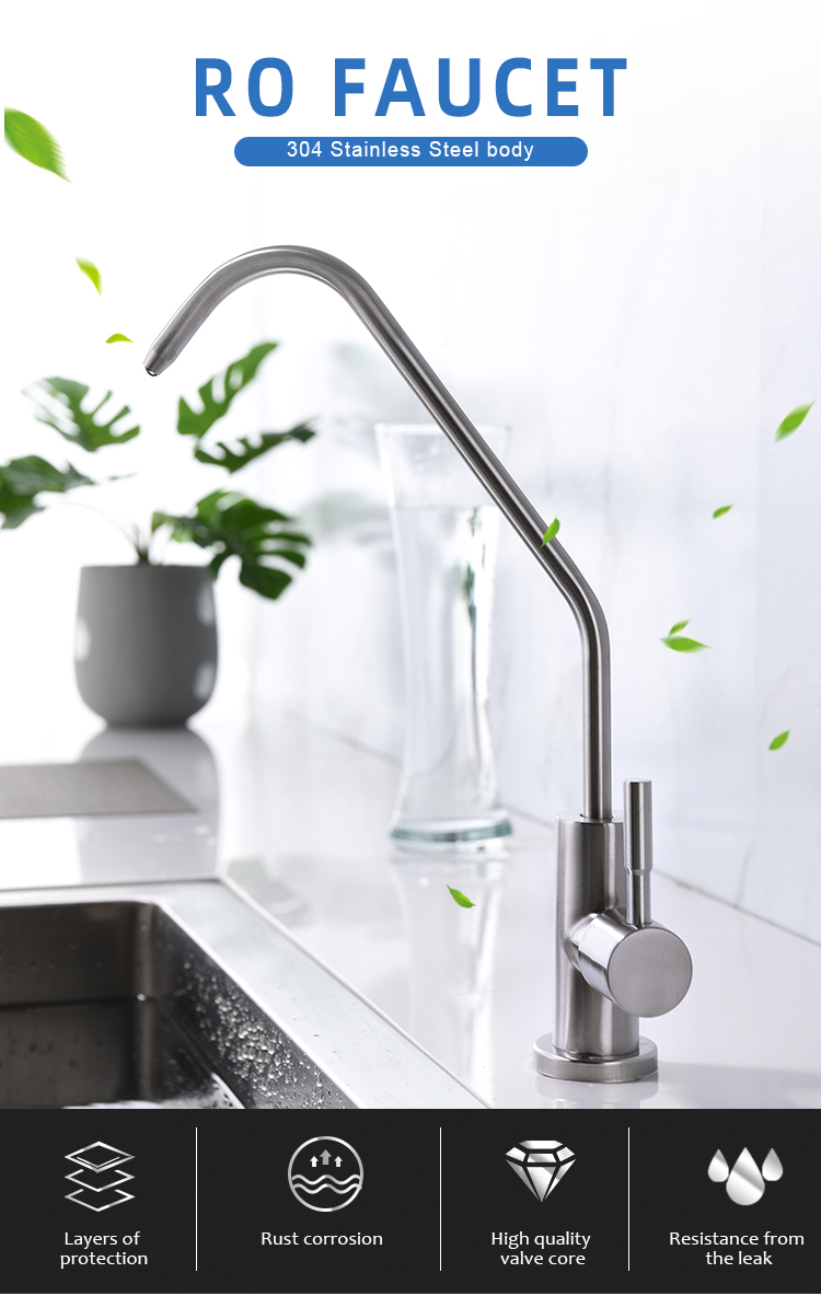 Gooseneck Ro Filter Kitchen Taps 304 Filtered Water Tap Grifos Para Tarja De Cocina