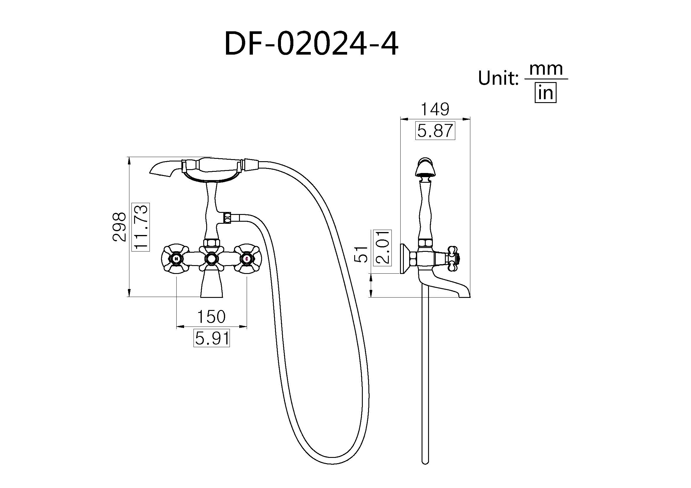 Simple Design Traditional Styles Freestanding Bathtub Faucet Buy