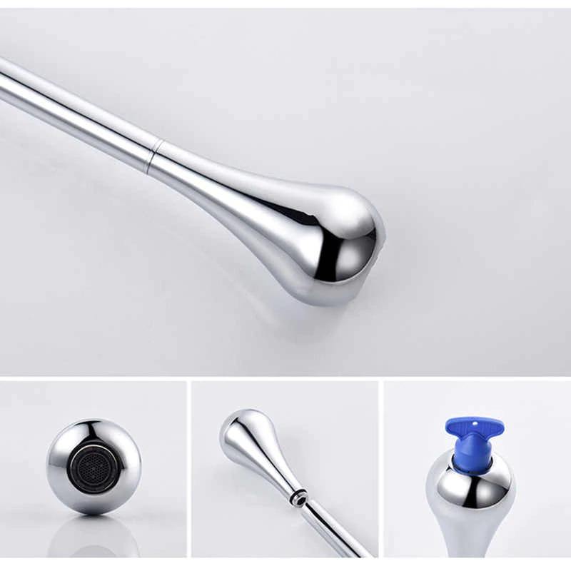 Ceiling Mounted Washbasin Taps Hang Faucet Bathroom Basin Spout Tap Solid Brass Water Drop Tub Filler Ceiling Faucet