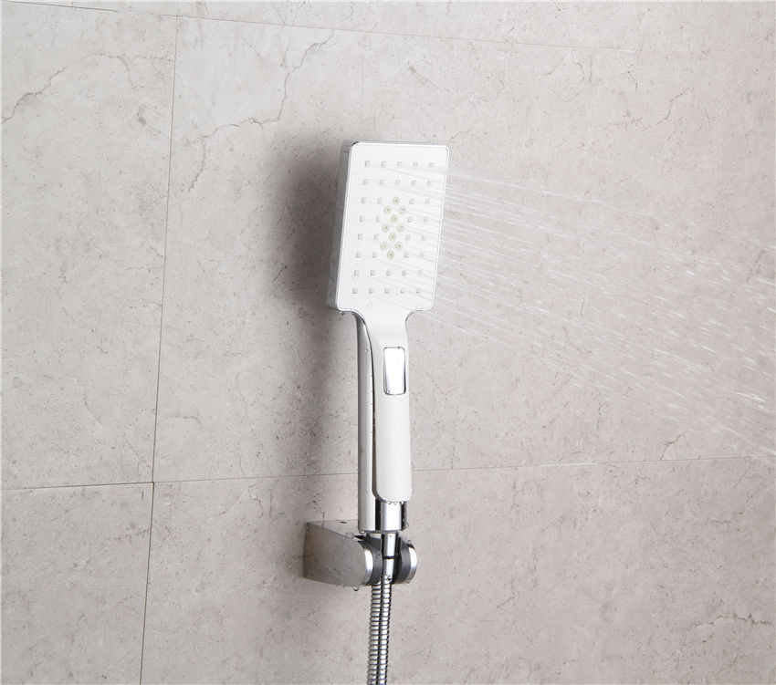 Single Lever Shower Mixer Set Bath Taps Wall Mounterd Bathub Faucet American Style Single Handle Shower Faucet