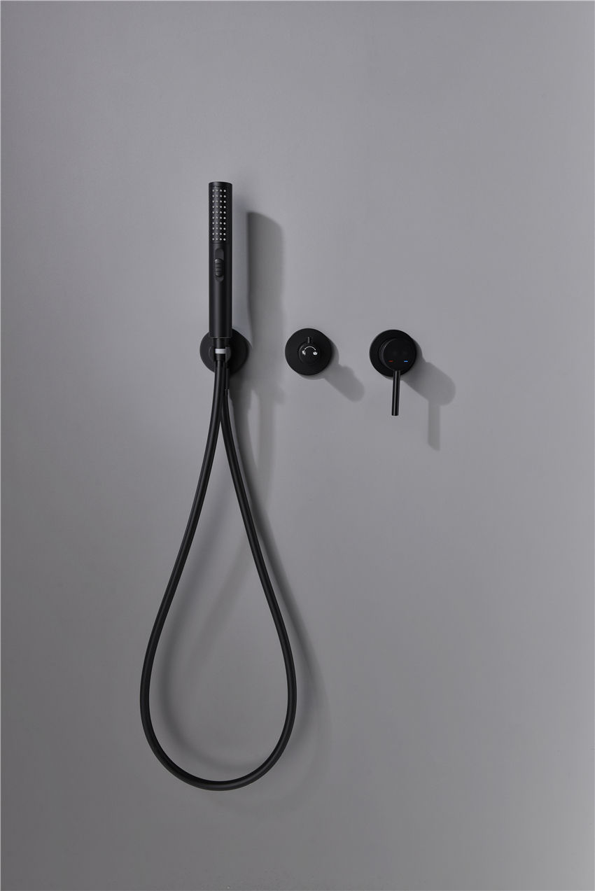 Wholesale Faucet Shower Jiangmen Adjustable Shower Head With Handshower Set 8/10/12 Inch Black Rainfall Showerhead
