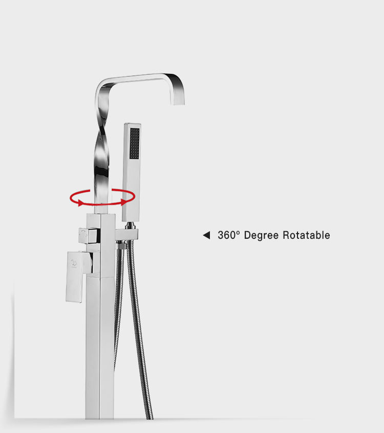 Factory Price Copper Free Standing Mixer Tap Faucet Hot for Bathtub