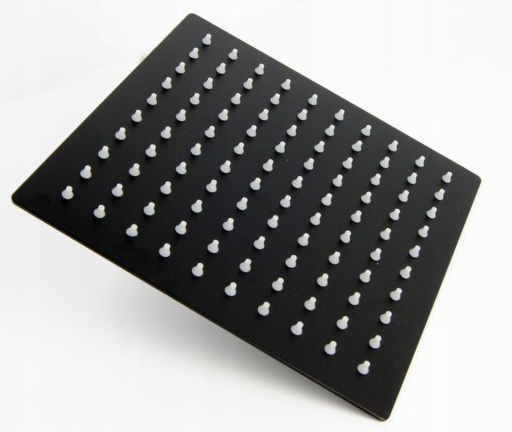China wall mount black shower set with 10 inch Brass square ultra-thin rainfall shower head