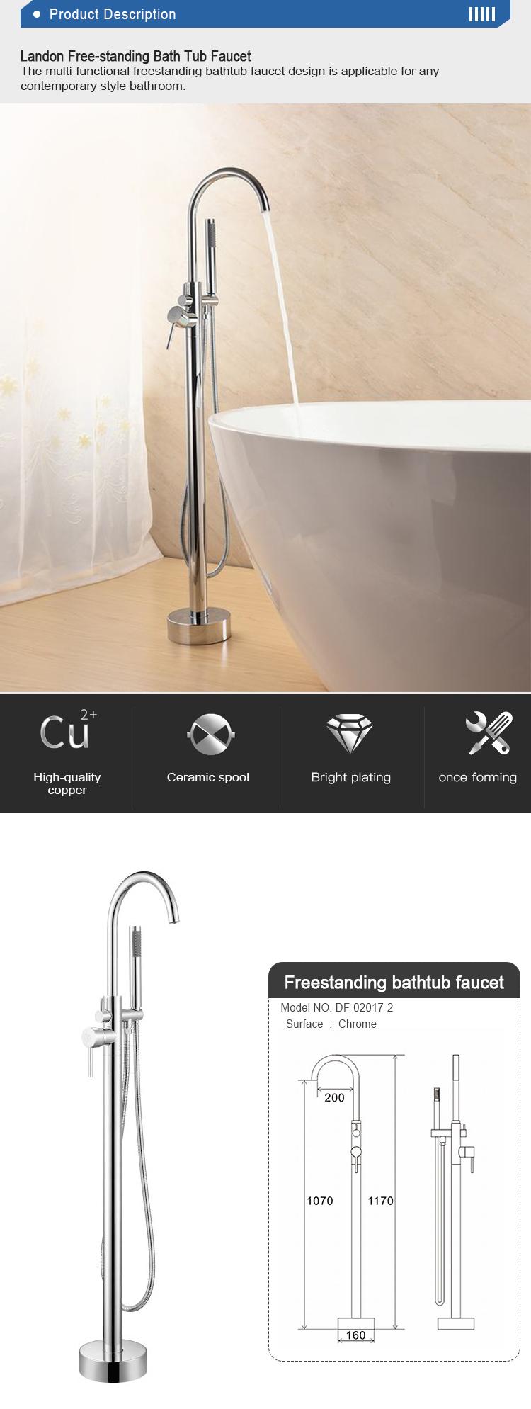 Free Shipping Stand Mixers Bathtub Water Fall Faucets Alone Bathtubtub Handles Brass Tub And Shower Valve Facuet