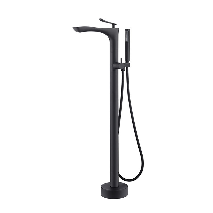Unique Design WATERMARK Matt Black Freestanding Faucet Floor Tap For Free Standing Bath