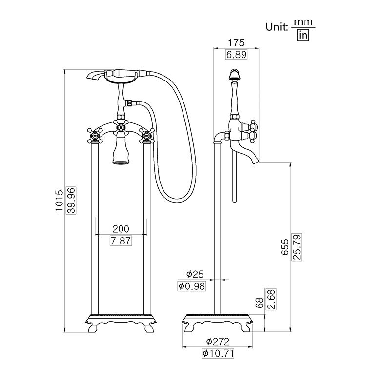 Ancient Vertical Faucet 