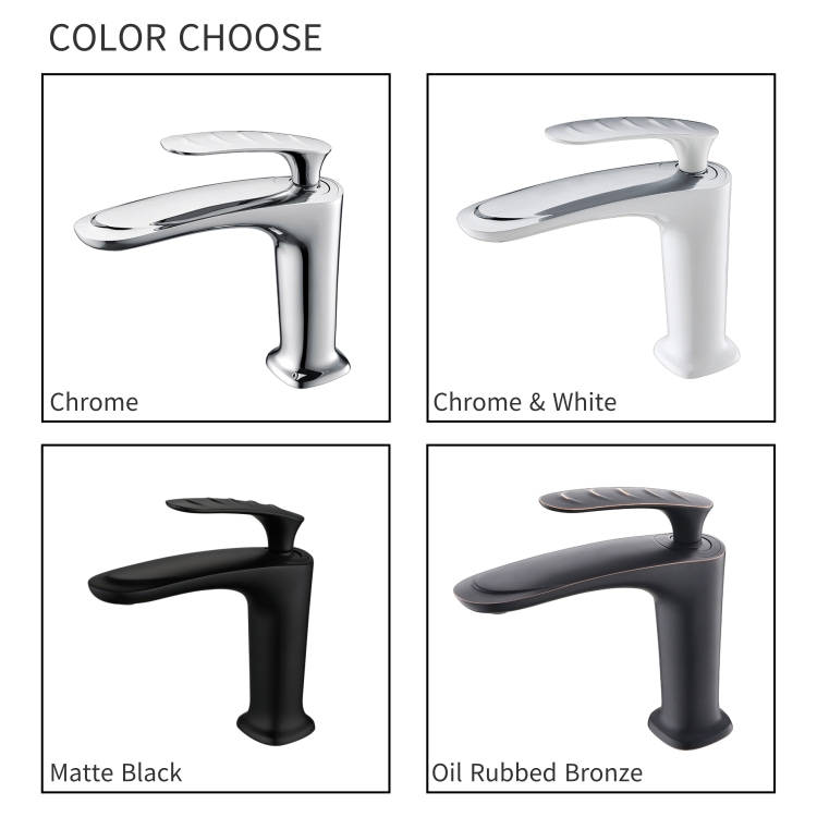 Fashion Zinc Alloy Single Handle Brass Faucet Tap Basin Faucet