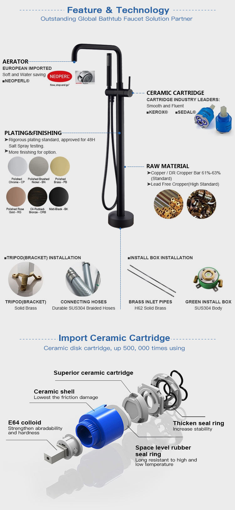 American Standard Upc Faucet Brimix Standing Shower Mixer Bathtub Spouts With Diverter Brass Floor Mounted Bath Tap