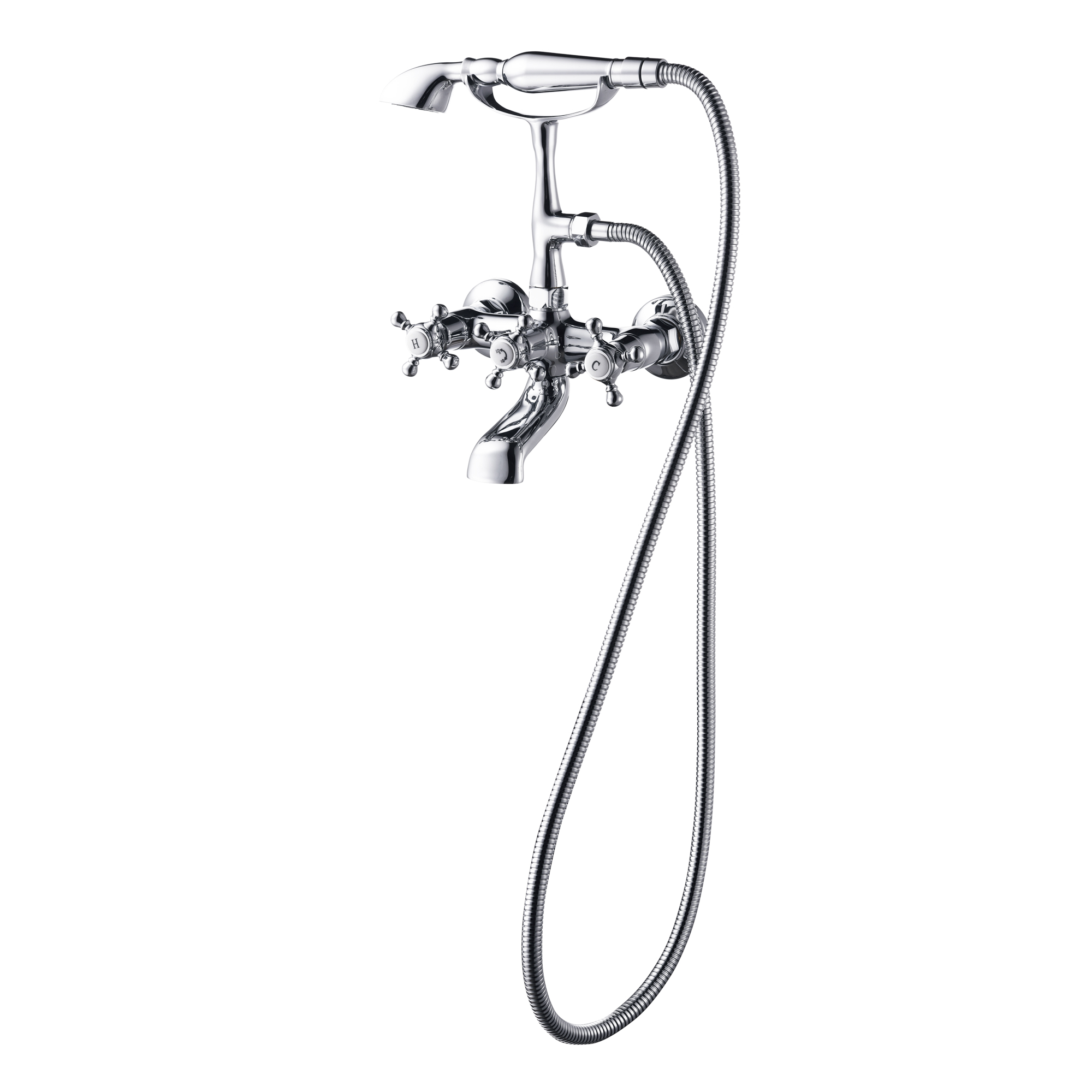 China Manufactory Wall Mounted Shower Faucet Mixer Set Wall Faucet For Free Standing Tubs