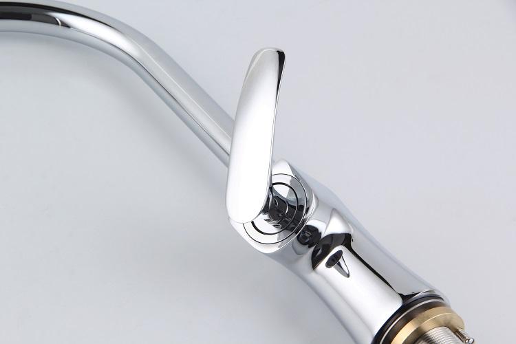 Moden chrome polished single handle kitchen taps faucet brass kitchen sink tap faucet torneira pia cozinha misturado