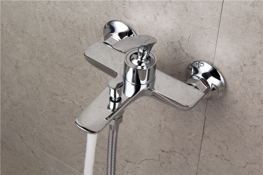 Single Lever Shower Mixer Set Bath Taps Wall Mounterd Bathub Faucet American Style Single Handle Shower Faucet