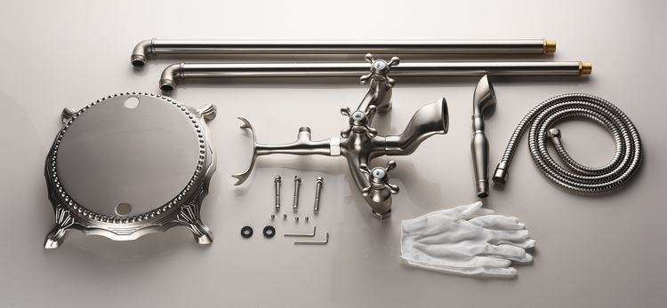 Luxury Floor Mount Bathtub Faucet, Tub Free Standing Bath Tap