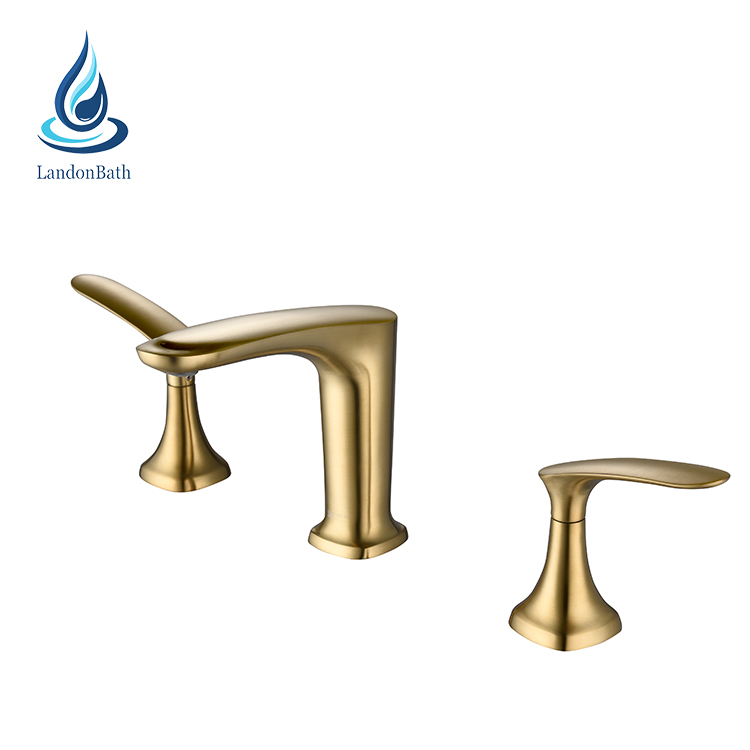 Two-Handle Deck Mounted Modern Roman Tub Faucet