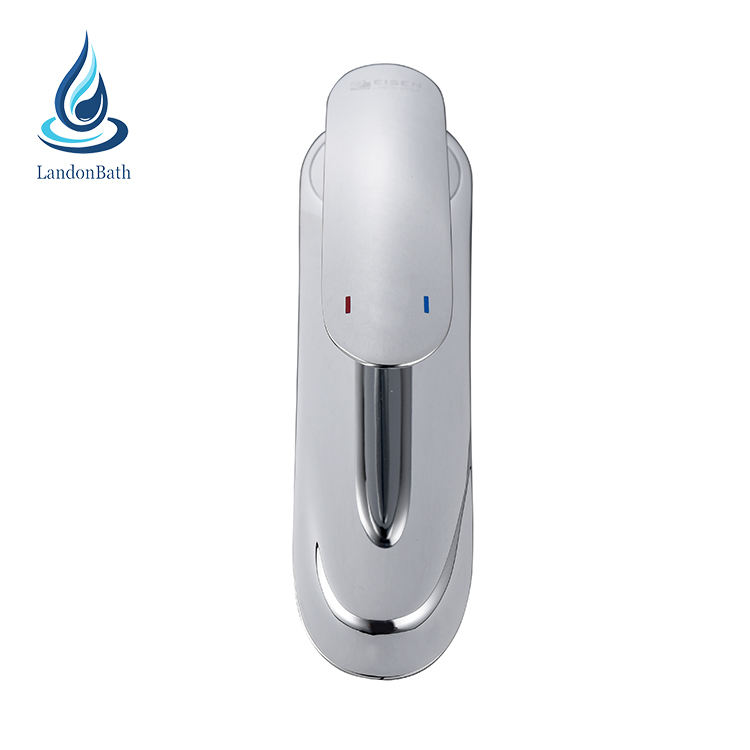 European Ce Lavatory Washroom Zinc Handle Chrome Brass Bathroom Basin Water Sink Faucet Water Mixer Faucet Tap