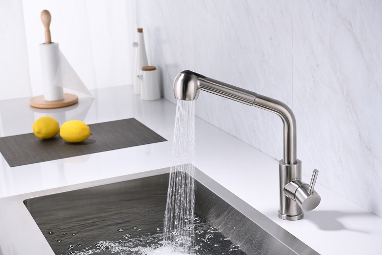 304 Stainless Steel Pull Out Kitchen Faucet