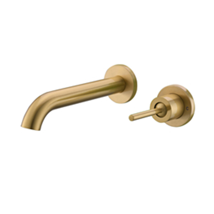 Luxury Wall Mounted Bathroom Basin Faucet,Rose Gold Bathtub Faucet With Brass Roman Tub Mixer Filler,Lavatory Sink Mixer Tap