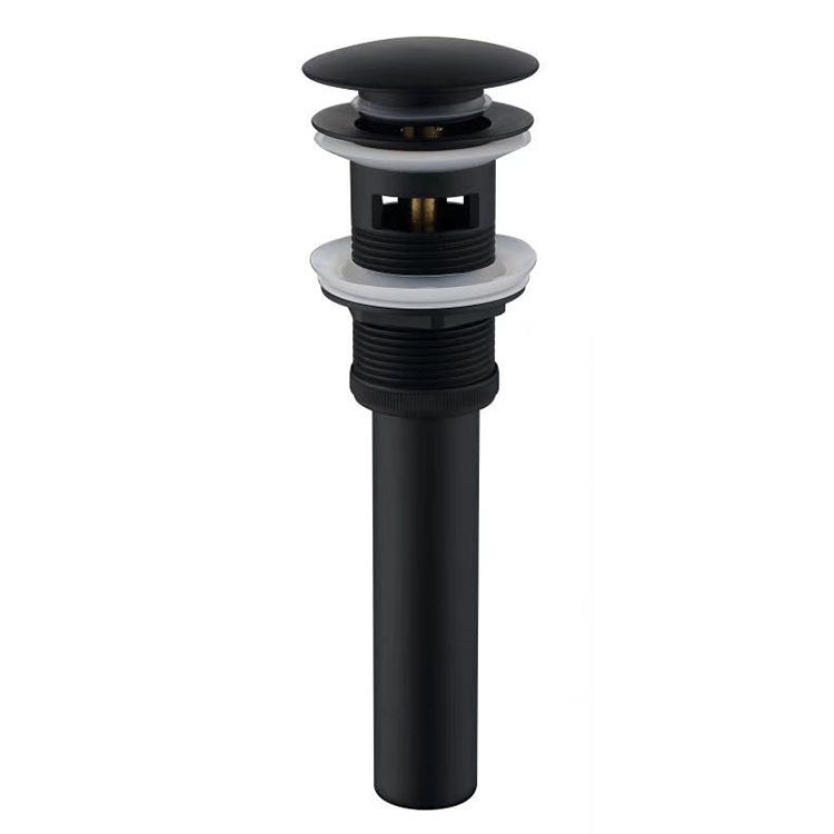 Black Brass Pop up Sink Drain Waste Black Sink Stopper